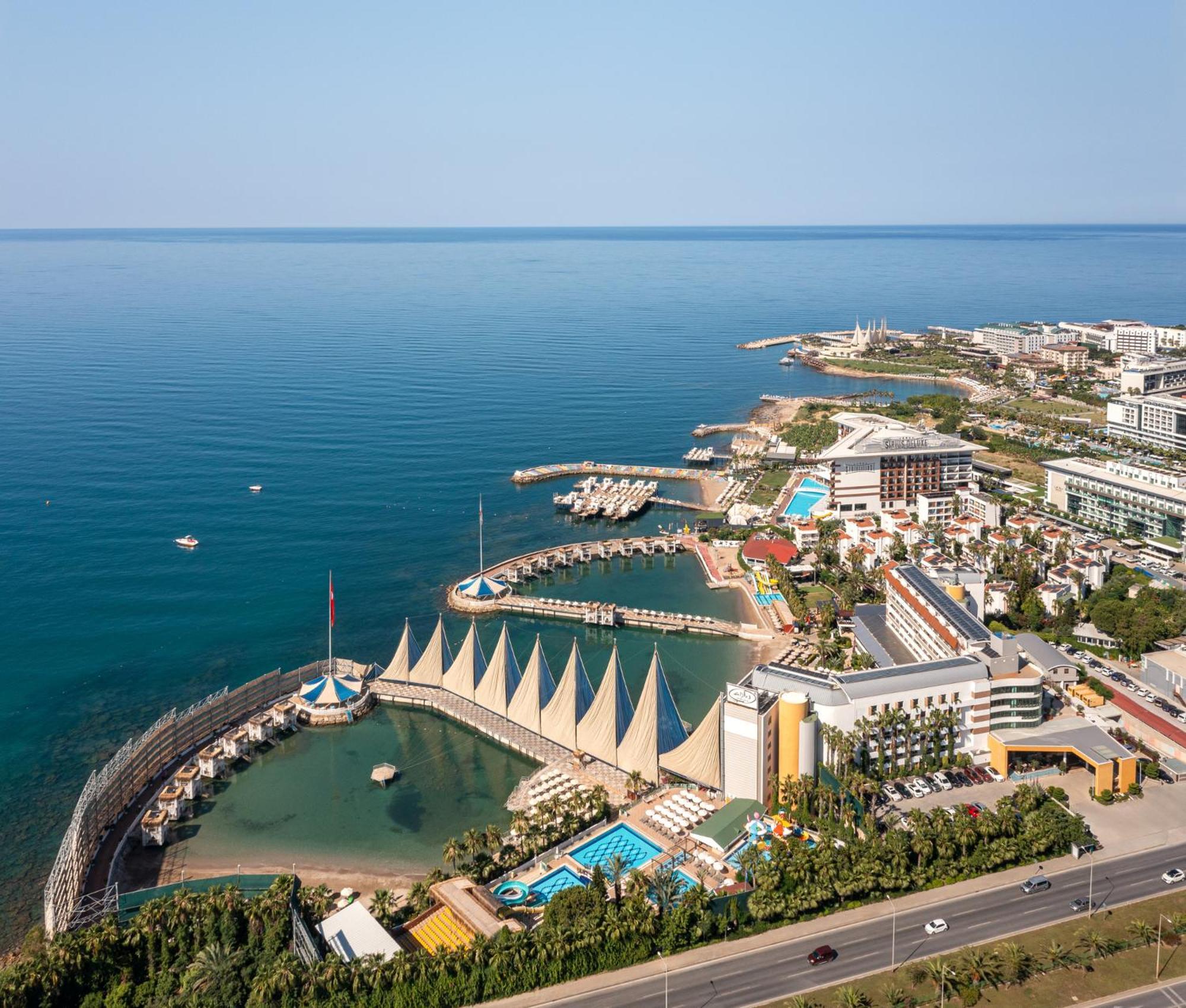 Adin Beach Hotel Авсаллар Экстерьер фото